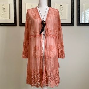 Boho Lace Kimono Duster